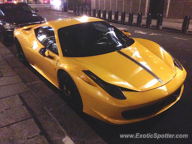 Ferrari 458 Italia spotted in London, United Kingdom