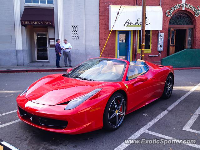 Ferrari 458 Italia spotted in Los Gatos, California