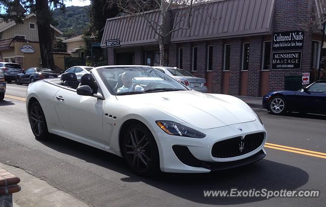 Maserati GranCabrio spotted in Los Gatos, California