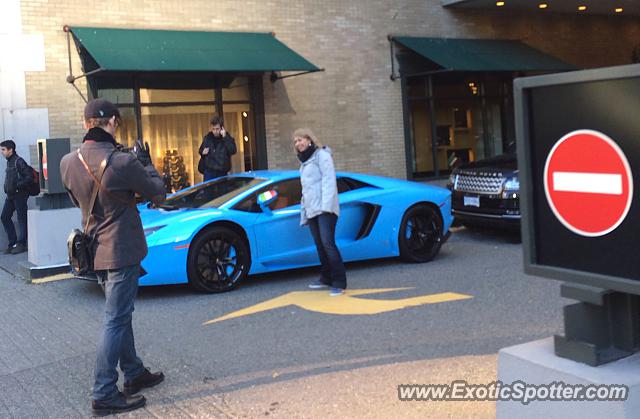 Lamborghini Aventador spotted in Vancouver, Canada
