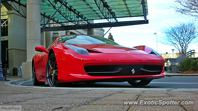 Ferrari 458 Italia spotted in Charlotte, North Carolina