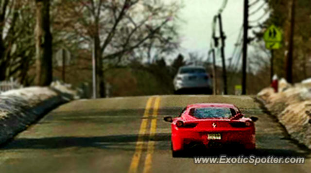 Ferrari 458 Italia spotted in Closter, New Jersey