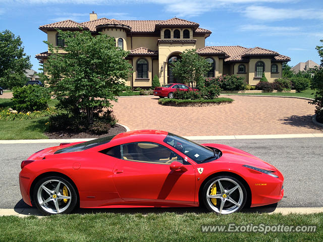 Ferrari 458 Italia spotted in Overland Park, Kansas