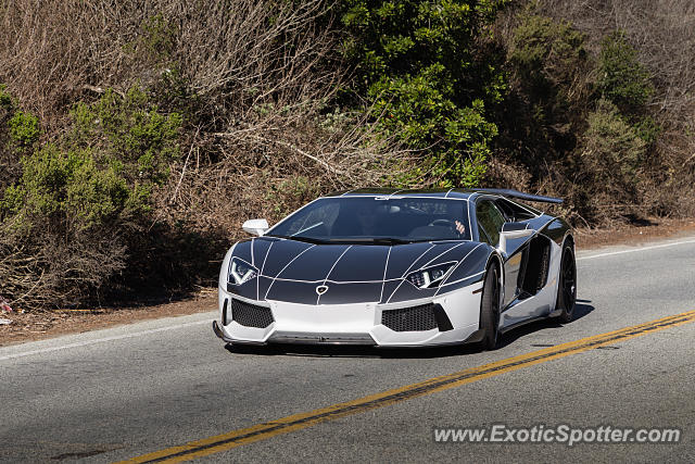 Lamborghini Aventador spotted in Woodside, California