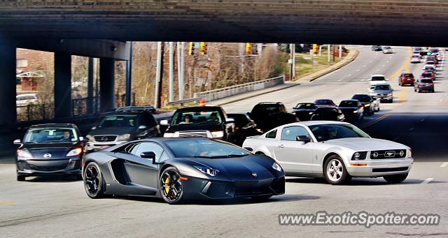Lamborghini Aventador spotted in Atlanta, Georgia