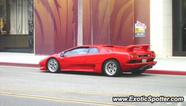 Lamborghini Diablo spotted in Beverly Hills, California