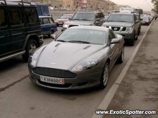Aston Martin DB9 spotted in St Petersburg, Russia