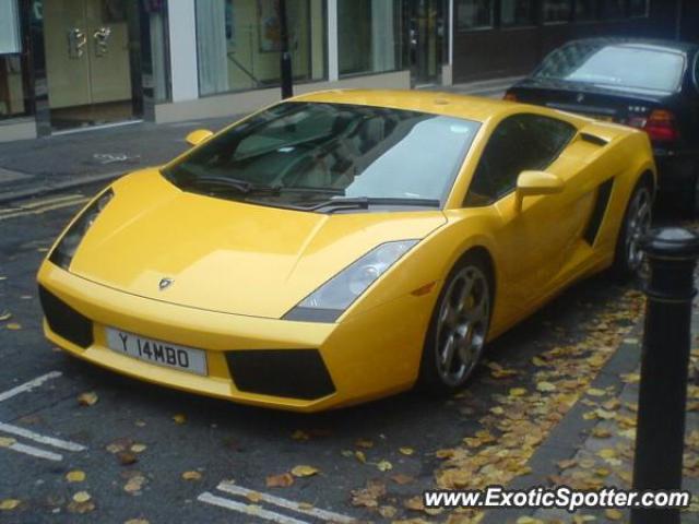 Lamborghini Gallardo spotted in Manchester, United Kingdom