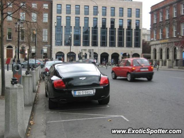 Bentley Continental spotted in Dublin, Ireland
