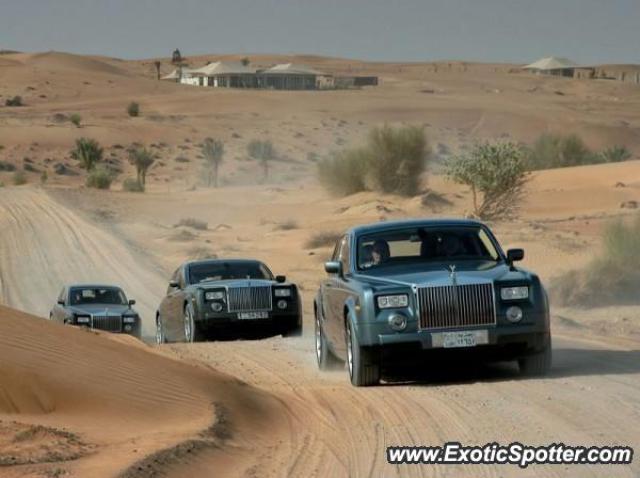Rolls Royce Phantom spotted in Kuwait dessert, Kuwait