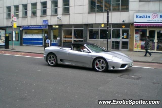 Ferrari 360 Modena spotted in London, United Kingdom
