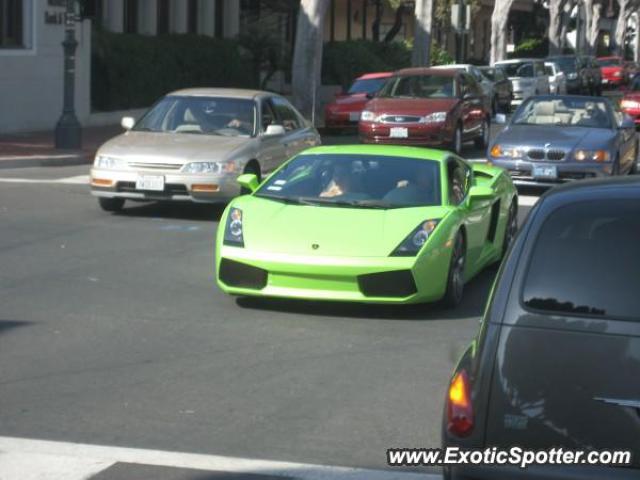 Lamborghini Gallardo spotted in Santa Barbara, California
