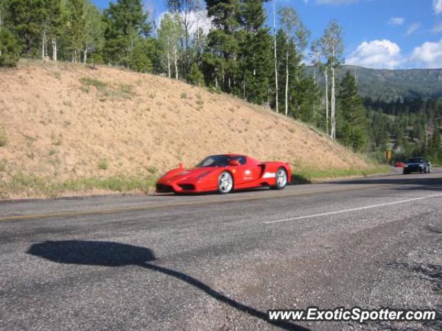 Ferrari Enzo spotted in Oak Creek Campground, Utah