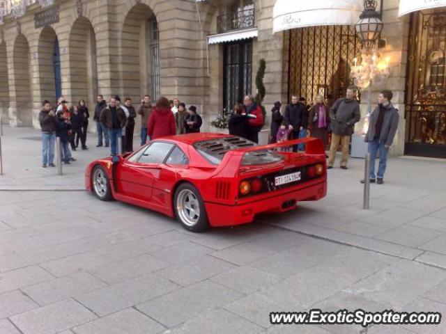 Ferrari F40 spotted in Paris, France