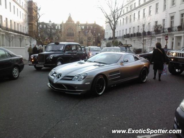 Mercedes SLR spotted in London, United Kingdom