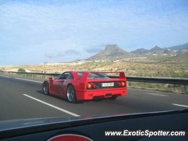 Ferrari F40 spotted in Tenerife sur, Spain