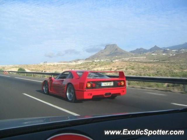 Ferrari F40 spotted in Tenerife sur, Spain