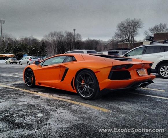 Lamborghini Aventador spotted in Port Chester, New York