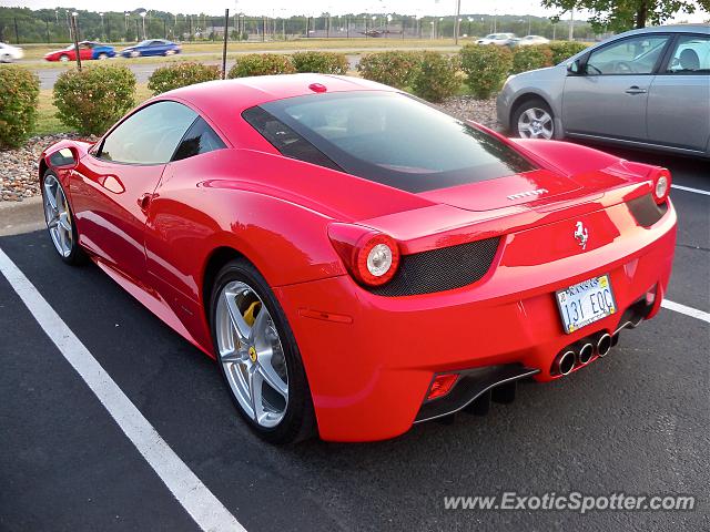 Ferrari 458 Italia spotted in Overland Park, Kansas