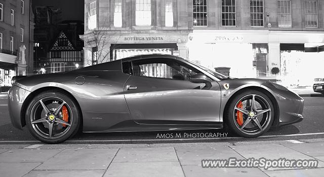 Ferrari 458 Italia spotted in London, United Kingdom