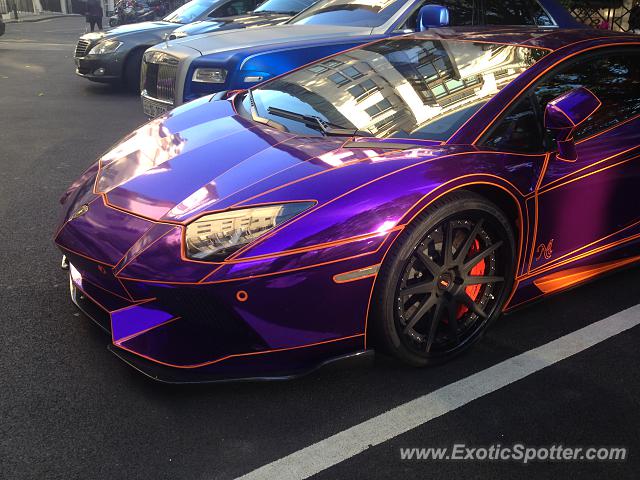 Lamborghini Aventador spotted in London, United Kingdom