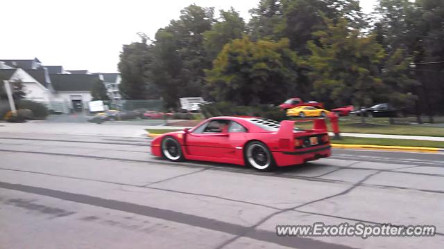 Ferrari F40 spotted in Elkhart Lake, Wisconsin