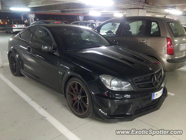 Mercedes C63 AMG Black Series spotted in Milano, Italy