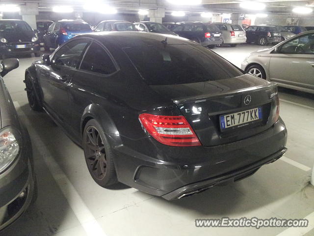 Mercedes C63 AMG Black Series spotted in Milano, Italy