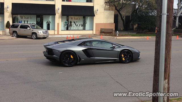 Lamborghini Aventador spotted in Dallas, Texas