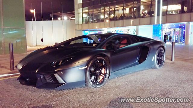 Lamborghini Aventador spotted in Barcelona, Spain