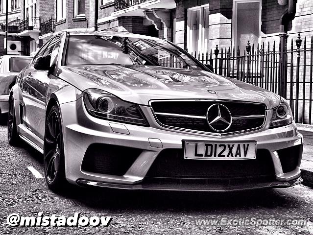 Mercedes C63 AMG Black Series spotted in London, United Kingdom