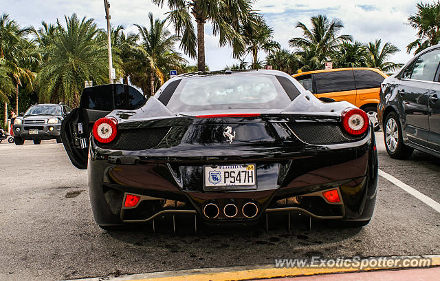 Ferrari 458 Italia spotted in Miami, Florida