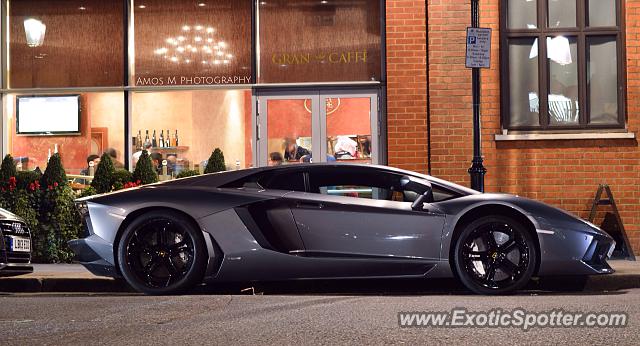 Lamborghini Aventador spotted in London, United Kingdom