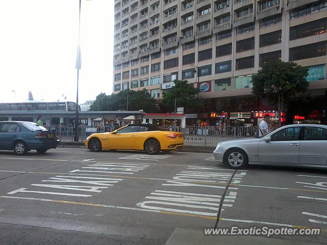Maserati GranCabrio spotted in Hong Kong, China