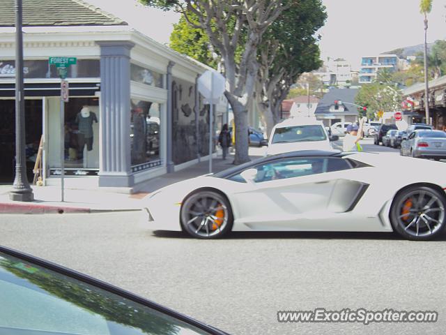 Lamborghini Aventador spotted in Laguna Beach, California