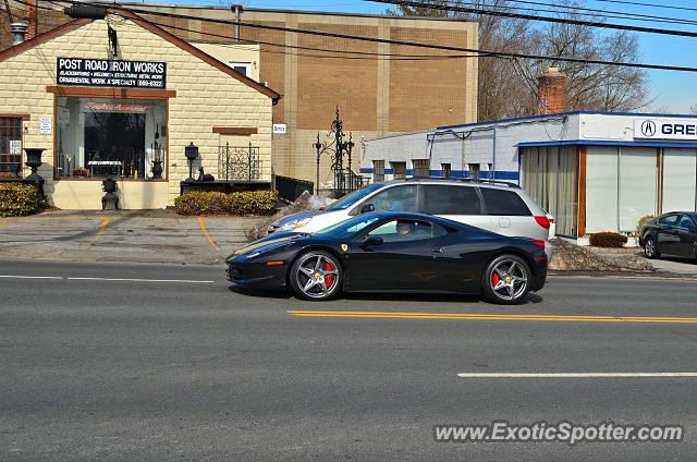 Ferrari 458 Italia spotted in Greenwich, Connecticut