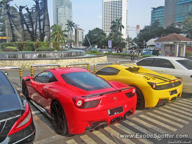 Ferrari 458 Italia spotted in Jakarta, Indonesia