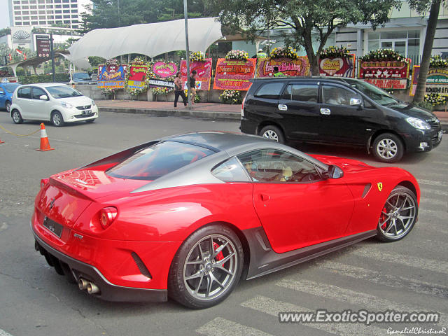 Ferrari 599GTO spotted in Jakarta, Indonesia