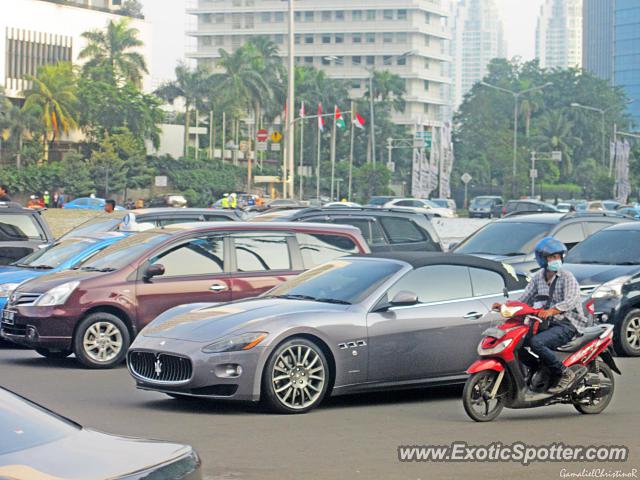 Maserati GranCabrio spotted in Jakarta, Indonesia
