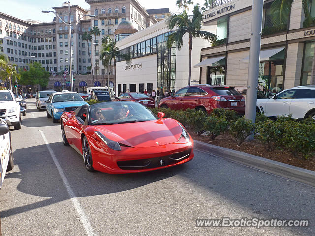 Ferrari 458 Italia spotted in Beverly Hills, California
