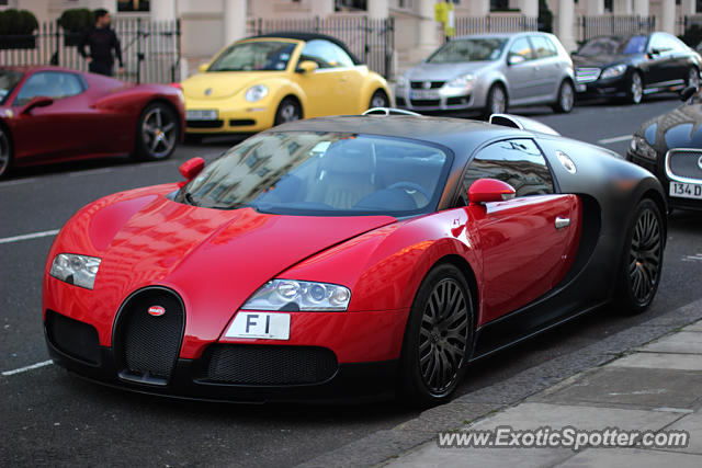 Bugatti Veyron spotted in London, United Kingdom