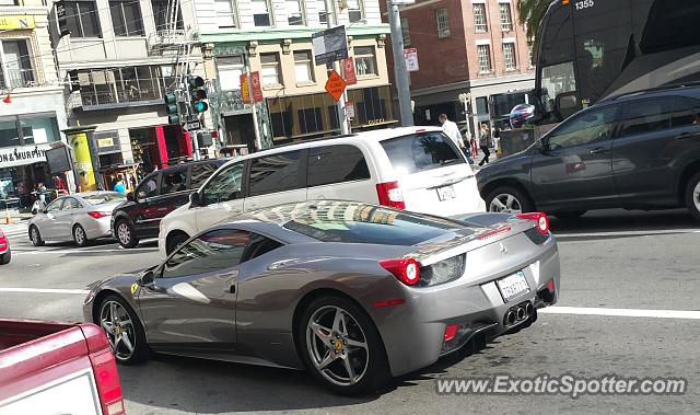 Ferrari 458 Italia spotted in San Francisco, California