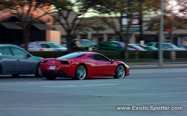 Ferrari 458 Italia spotted in Dallas, Texas