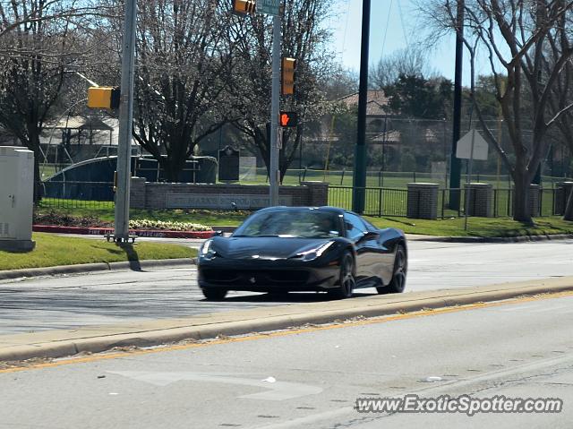 Ferrari 458 Italia spotted in Dallas, Texas