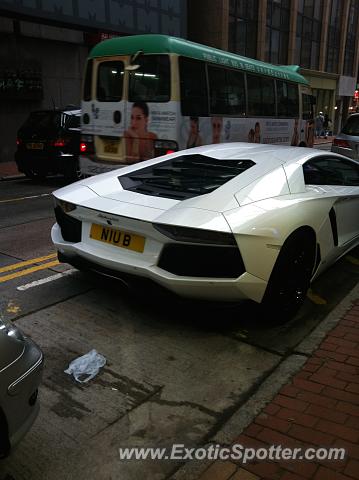 Lamborghini Aventador spotted in Hong Kong, China