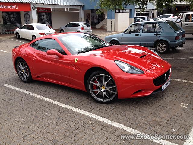 Ferrari California spotted in PRETORIA EAST, South Africa
