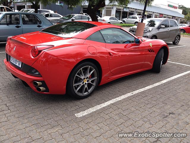 Ferrari California spotted in PRETORIA EAST, South Africa