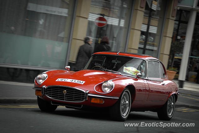 Jaguar E-Type spotted in Manchester, United Kingdom