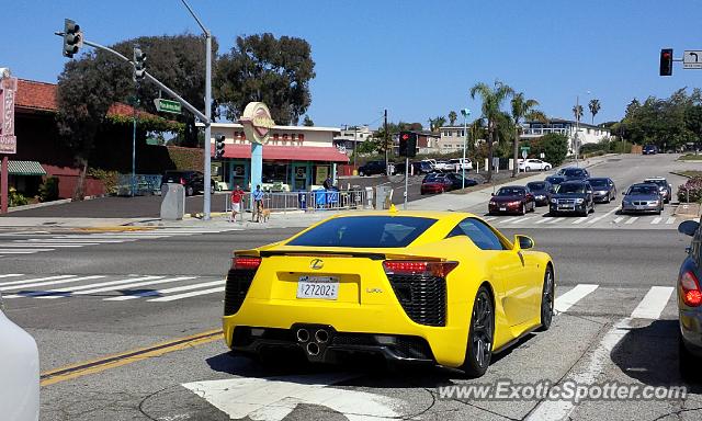 Lexus LFA spotted in Palos Verdes, California