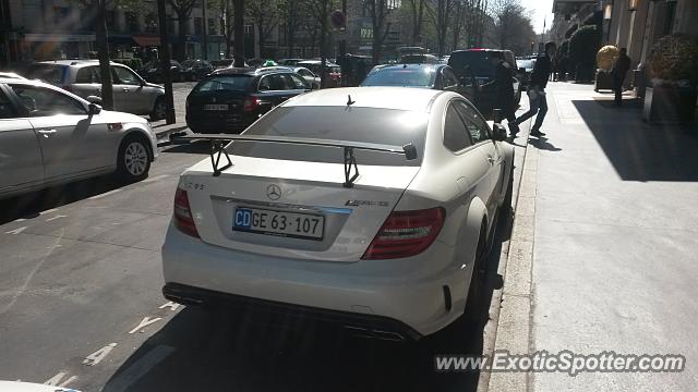 Mercedes C63 AMG Black Series spotted in Paris, France